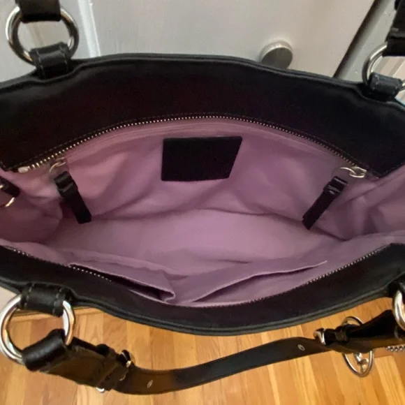 Coach East West Gallery Tote Leather Bag - Picture 9 of 16